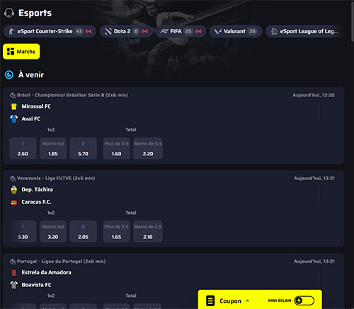 BDM Casino paris sports